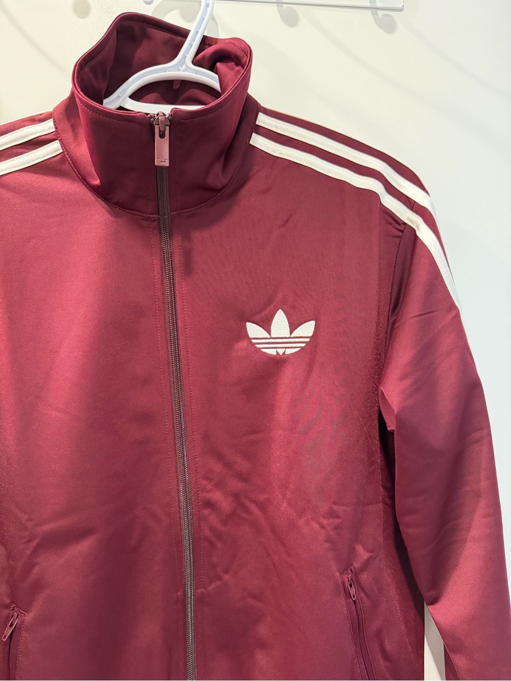 ✨Host pick✨adidas FB TT Loose Maroon Track Jacket - Picture 4 of 4